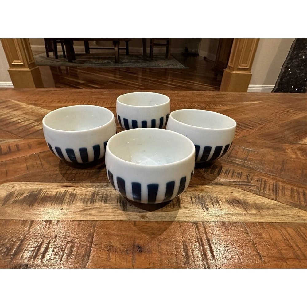 Vintage Hand Crafted Japan Japanese Rice Bowls Hand Painted